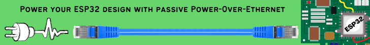 ESP32 passive PoE power over ethernet article banner