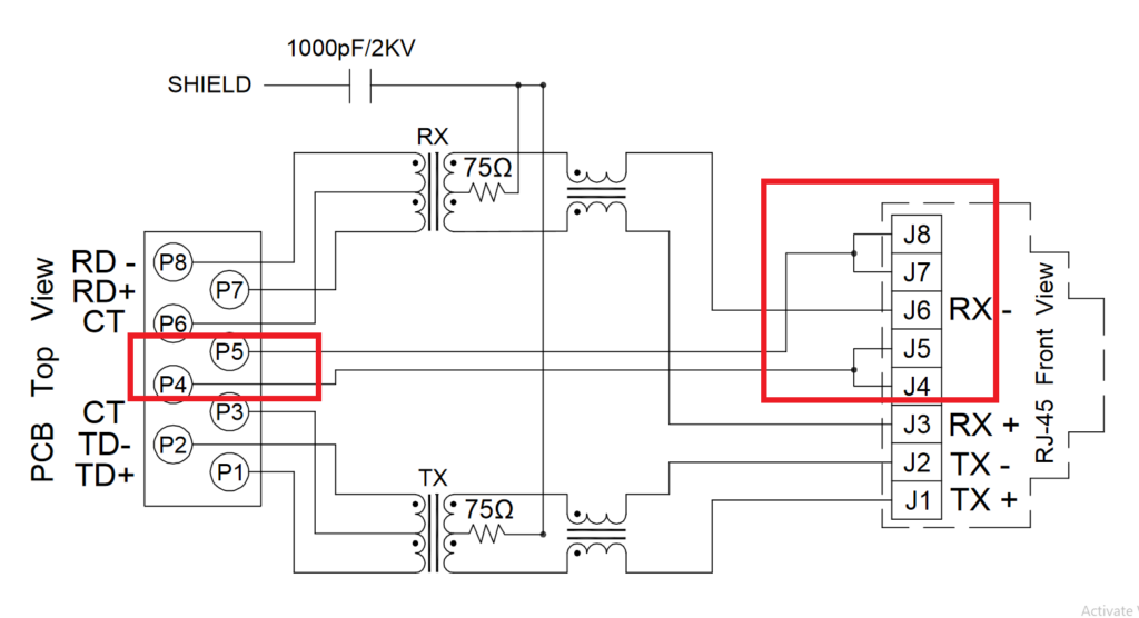 high power passive poe ethernet jack