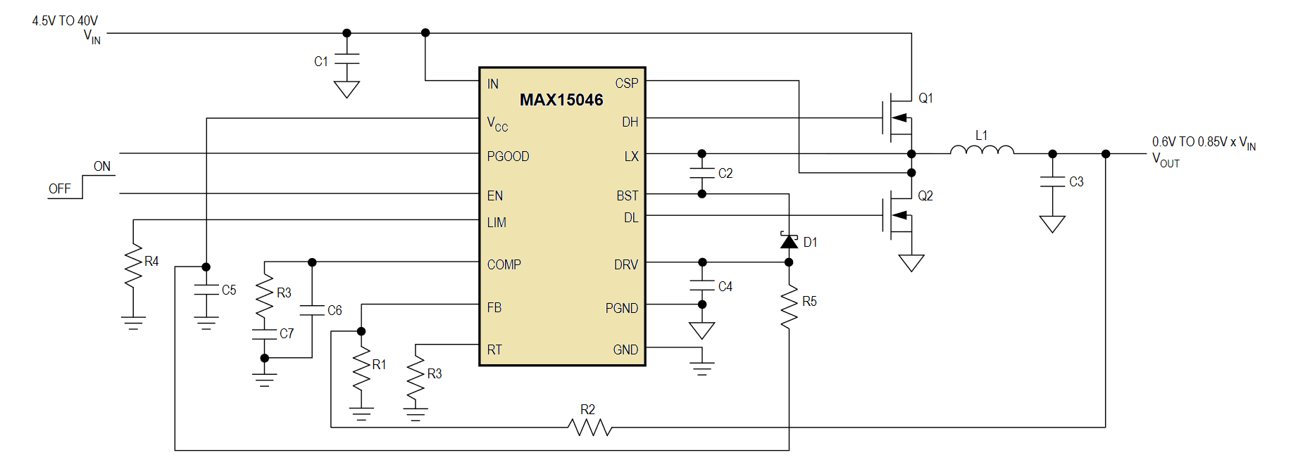 LiPo servo motor power supply schematic