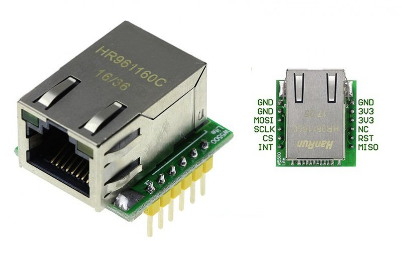 w5500 esp32 ethernet phy spi interface