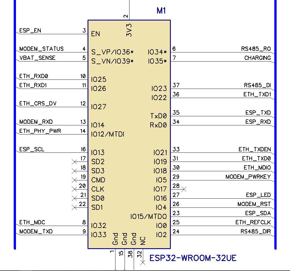 esp32 pinout for 4g gateway gen1