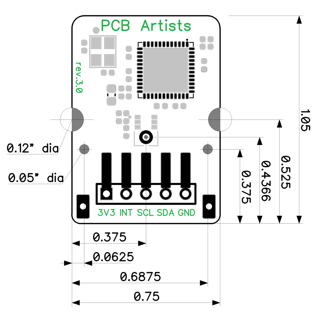 i2c decibel sound level meter module dimensions and pinout